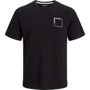 Jack & Jones  Verner Crew Neck Erkek Siyah Yuvarlak Yaka Tişört