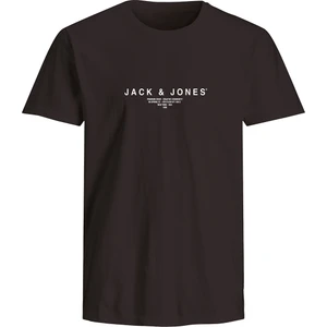 Jack & Jones  Blaharris Crew Neck Erkek Siyah Yuvarlak Yaka Tişört