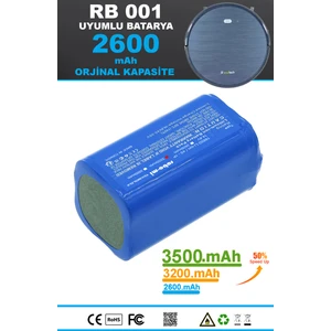 Soultech RB001 Robot Vacuum 2600.MAH Batarya