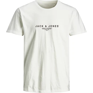 Jack & Jones  Blaharris Crew Neck Erkek Beyaz Yuvarlak Yaka Tişört