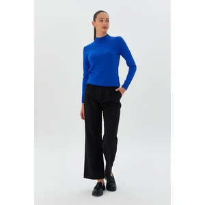 Shopping Shop Yarım Balıkçı Yaka Kazak Saks