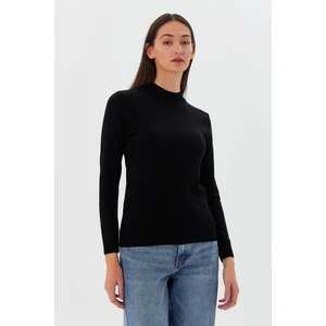 Shopping Shop Yarım Balıkçı Yaka Kazak Siyah