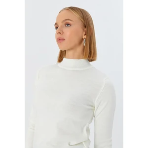 Shopping Shop Yarım Balıkçı Yaka Kazak Ekru