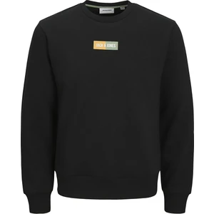 Jack&jones Pan Crew Neck Erkek Siyah Yuvarlak Yaka Sweatshirt