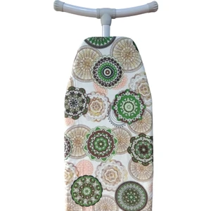 Asev Home Ipli Ayarlanabilir Isıya Dayanıklı Keçeli Büyük Boy Ütü Masası Kılıfı Örtüsü Bezi 55X140CM Damask