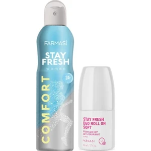 Stay Fresh Comfort Kadın Deodorant 150 ml + Antı-Perspırant Soft Deo Kadın Roll On 50 ml