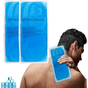 Seven Hills Turkey 2 Adet Soğutucu Jel Isıtıcı Jel (Kılıf Hediyeli) ,termojel Sıcak Soğuk Kompres Jel Buz Paketi 13X26 cm