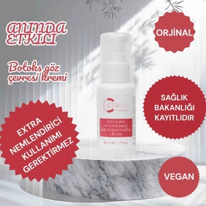 10 Dk Içinde Etkili Yaslanma Karşıtı Gençleştirici Nemlendiricili Botoks Kırışıklık Kremi 50 ml
