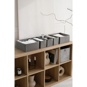 Rek Home 6'lı Gri Çekmece Içi Dolap Çamaşır Düzenleyici Çocuk Odası Katlanır Saklama Kutusu Organizer Set