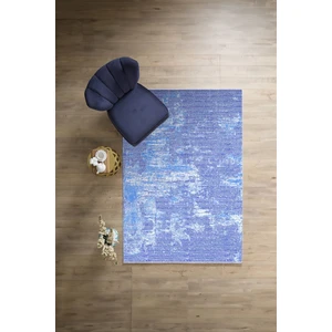 Napoli Home Dijital Baskılı Sade Mavi Model Yıkanabilir Kaymaz Yolluk Mutfak Salon Halısı, Sade-70-Mavi,