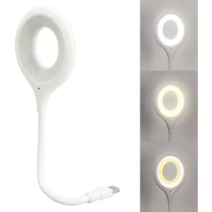 Sesle Kontrol 3 Renk Işık Modlu Akrobat USB LED Kitap Okuma Işığı, USB Gece Işığı Lambası, 24 Led, Sesle Kontrol Masası Işığı