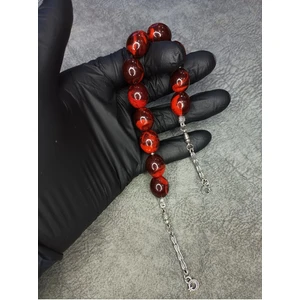 Mos Tesbih Zaza Sallamalık Üst Düzey Toz Kehribar Tesbih