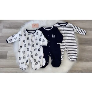 Baby Wings Panda Nakışlı 3'lü Tulum Set Takım