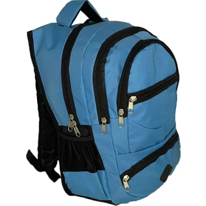 Açık Mavi Sırt Yarasa Çantası/ Ortopedik Sırt / Laptop Bölmeli