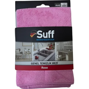 Genel Amaçlı Mikrofiber Temizlik Bezi 40 x 40 Cm, Pembe