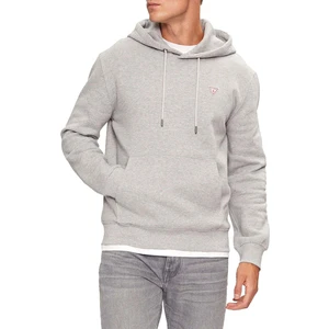 Erkek Kapüşonlu Fermuarlı Sweatshirt - Gri