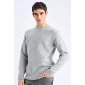 Relax Fit Bisiklet Yaka Triko Kazak E8390AX24CW