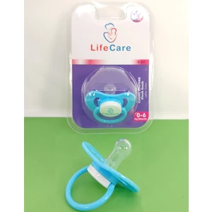 Life Care Baby Yuvarlak Uçlu Klasik Emzik 1 Numara 0-6 Ay Mavi