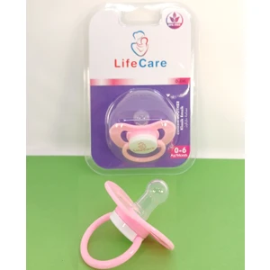 Life Care Baby Yuvarlak Uçlu Klasik Emzik 1 Numara 0-6 Ay Pembe