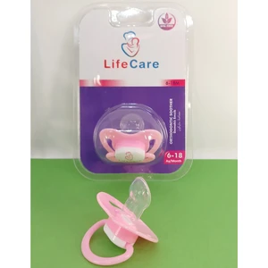 Life Care Baby Damaklı Ortodontik Emzik 2 Numara 6-18 Ay Pembe