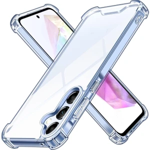 M.tk moveteck Samsung Galaxy A25 Kılıf Köşe Korumalı Darbeye Dayanıklı Antişok Şeffaf Silikon Kapak