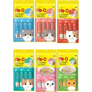 Me-O Karma Paket (4x15 gr) Ek Besin ve Kedi Ödülü - 6 Adet
