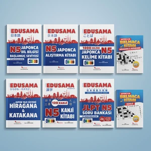 Edusama japonca N5 Eğitim Seti 6'lı Set