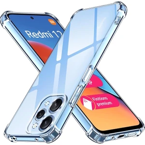 M.tk moveteck Xiaomi Redmi 12 Kılıf Köşe Korumalı Darbeye Dayanıklı Antişok Şeffaf Silikon Pc Kapak