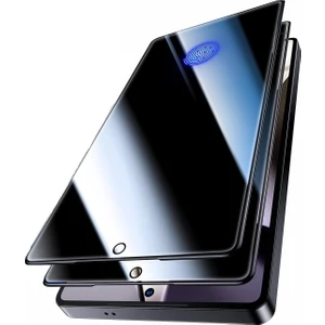 Samsung Galaxy S24 Ultra Ekran Koruyucu Hayalet Cam Aktif Parmak Izi Okuyuculu Keephone Privacy Guard