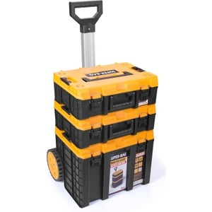 Master Case Tekerlekli 3’lü Set Büyük Tekerlekli Teknisyen Takım Çantası S-S-L