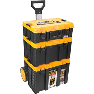 Master Case Tekerlekli 3’lü Set Büyük Tekerlekli Teknisyen Takım Çantası S-M-L