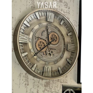 Yaşar Concept Rotavera Metal Çarklı Duvar Saati 60  cm