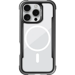 iPhone 16 Pro Max Kılıf Magsafe Uyumlu Airbagli Raptic Shield Serisi Şeffaf Arka Yüzey Kapak Siyah