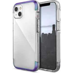 iPhone 13 Kılıf Raptic Air Serisi Airbag Tasarımlı Metal Köşelikli Şeffaf Kapak Renkli