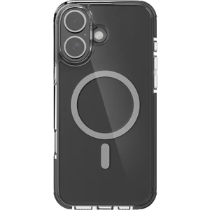 iPhone 16 Plus Kılıf Magsafe Şarj Özellikli Airbag Tasarımlı Raptic Clear Serisi Şeffaf Kapak Siyah