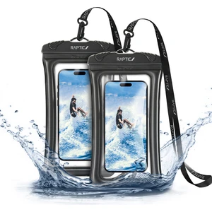 RT1087 Water Proof Serisi Ipx8 Sertifikalı Universal Su Geçirmez 6.9 Inç Kılıf Siyah