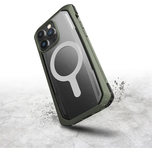 iPhone 14 Pro Max Kılıf Magsafe Uyumlu Raptic Secure Serisi Çift Kat Tpu Kenarlı Şeffaf Kapak Yeşil