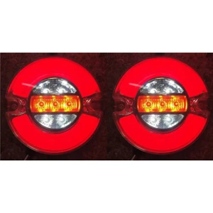 2 Adet Neon LED Stop Lamba 12-24 Volt 4 Fonksiyonlu 9 cm