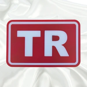 Keyf'ince Shopping Türkiye TR Plaka Harfli Vidalı Universal Pleksi Panjur Arması Oto Arma Araba Arma Oto Logo Araba Logo