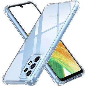 M.tk moveteck Samsung Galaxy A53 Kılıf Köşe Korumalı Darbeye Dayanıklı Antişok Şeffaf Silikon Pc Kapak