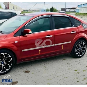 Ebal Oto Ford Focus (Hb) Krom Yan Kapı Çıtası 4 Parça 2005-2008 Arası Paslanmaz Çelik