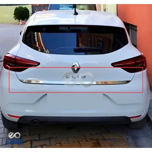 Ebal Oto Renault Clio 5 HB Krom Bagaj Alt Çıtası 2020 Ve Üzeri P.Çelik