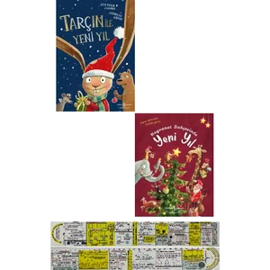 Tarçın ile Yeni Yıl - Hayvanat Bahçesinde Yeni Yıl 2 Kitap - Matematik Öğreten Cetvel