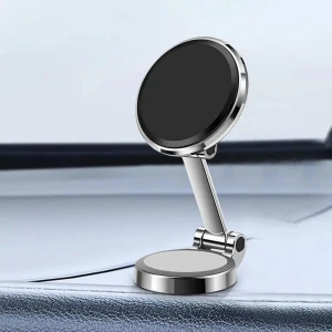 MMP Shop Katlanabilir Metal Mıknatıslı Mini Araç İçi Telefon Tutucu