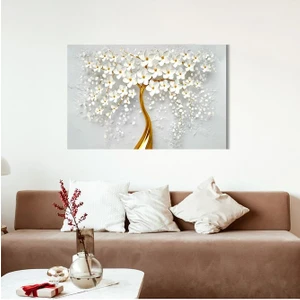 White Gold Kanvas Tablo