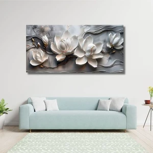 Kabartma Görünümlü Aurora Kanvas Tablo