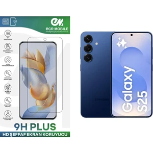 ECR MOBILE Samsung Galaxy S25 Ekran Koruyucu 9h Esnek Nano Cam Tam Uyumlu Şeffaf
