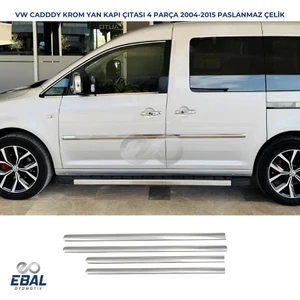 Ebal Oto Vw  Caddy Krom Yan Kapı Çıtası 4 Parça 2004-2015 P. Çelik