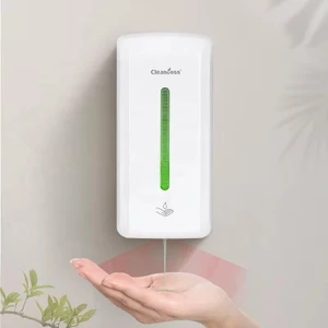 Rena Design Sensörlü Sıvı Sabunluk Otomatik Fotoselli 1400 ml Büyük Boy Beyaz Pratik Askı Aparatı Pilli