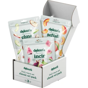 Freeze Dried Kuru Meyve 3'lü Klasik Meyve Seti